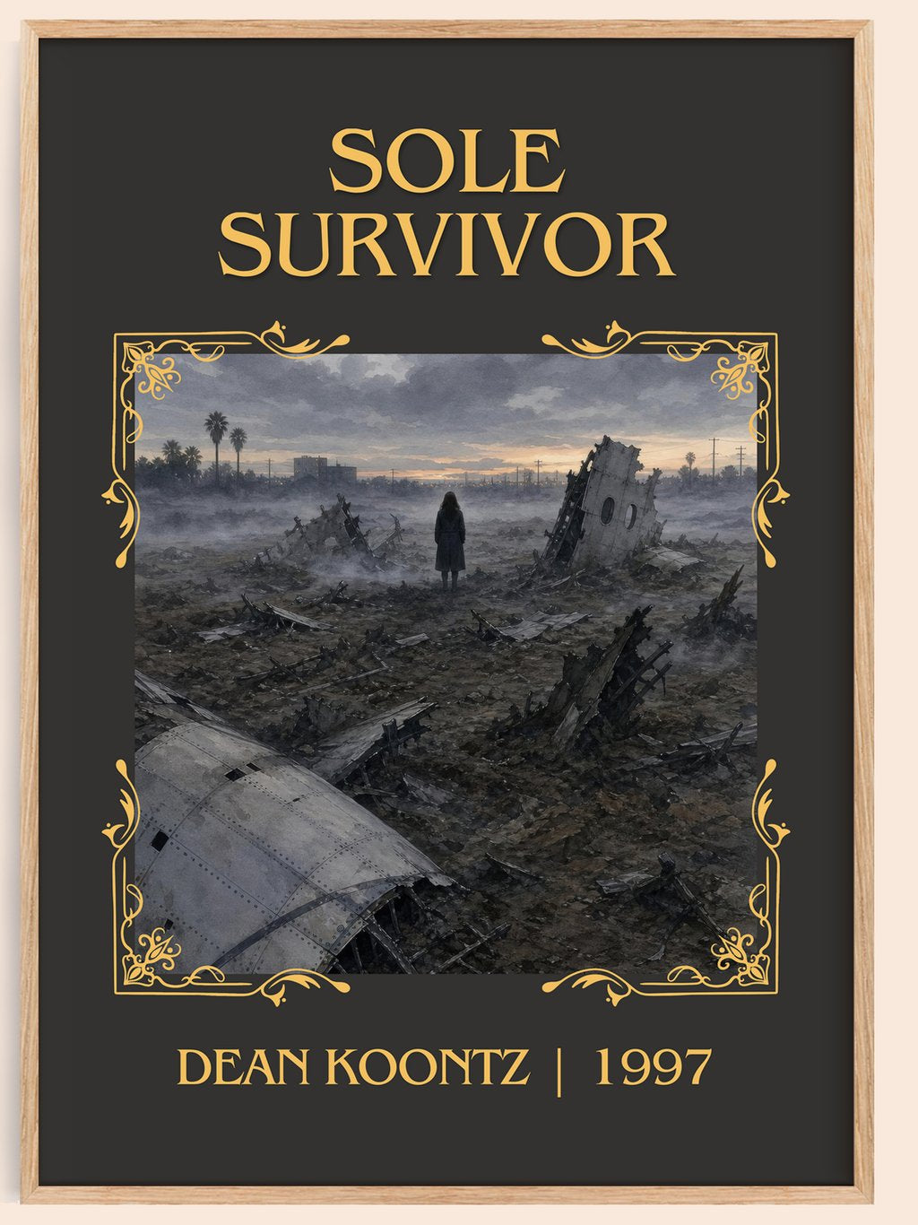 Sole Survivor Classic Book Art Print by Dean Koontz – book poster