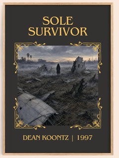 Sole Survivor Classic Book Art Print by Dean Koontz – book poster