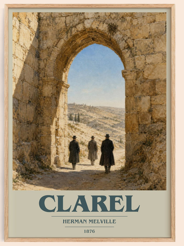 Clarel Book Cover Poster by Herman Melville