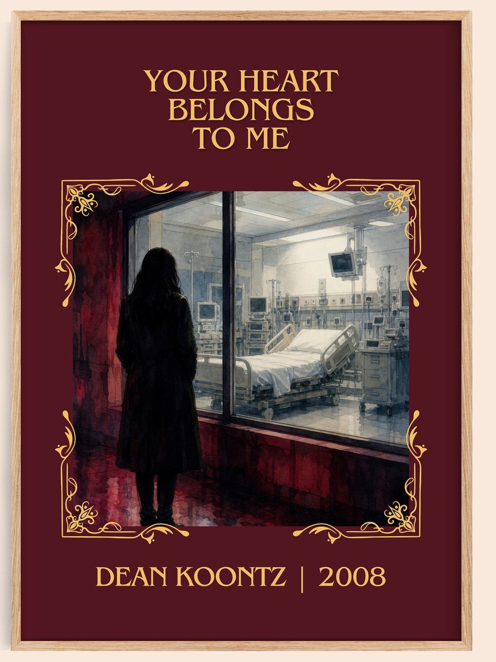 Your Heart Belongs to Me Classic Book Art Print by Dean Koontz – book poster
