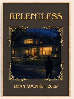 Relentless Classic Book Art Print by Dean Koontz – book poster