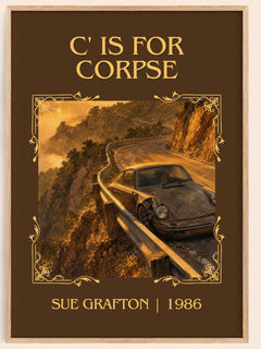 C' Is for Corpse Classic Book Art Print by Sue Grafton – book poster