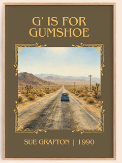 G' Is for Gumshoe Classic Book Art Print by Sue Grafton – book poster