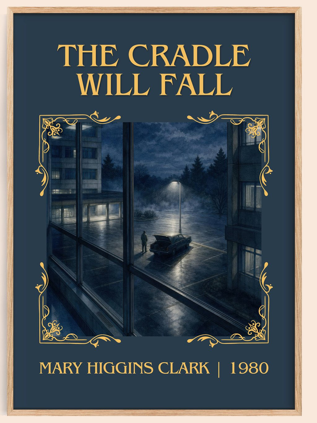 The Cradle Will Fall Classic Book Art Print by Mary Higgins Clark – book poster