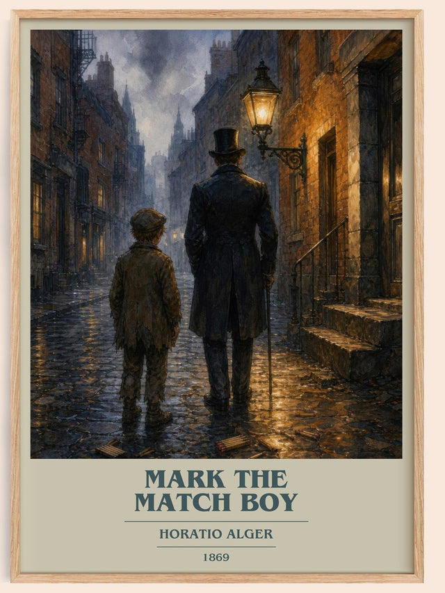 Mark The Match Boy Book Cover Poster by Horatio Alger