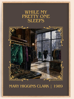While My Pretty One Sleeps Classic Book Art Print by M. Clark – book poster