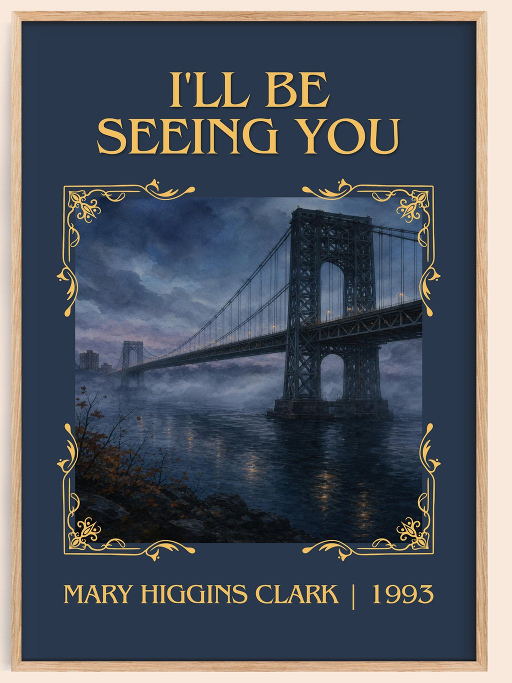 I'll Be Seeing You Classic Book Art Print by Mary Higgins Clark – book poster