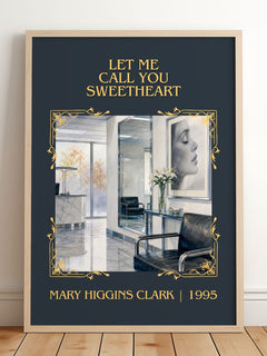 Let Me Call You Sweetheart Classic Book Art Print by M. Clark – framed print leaning on a wooden floor