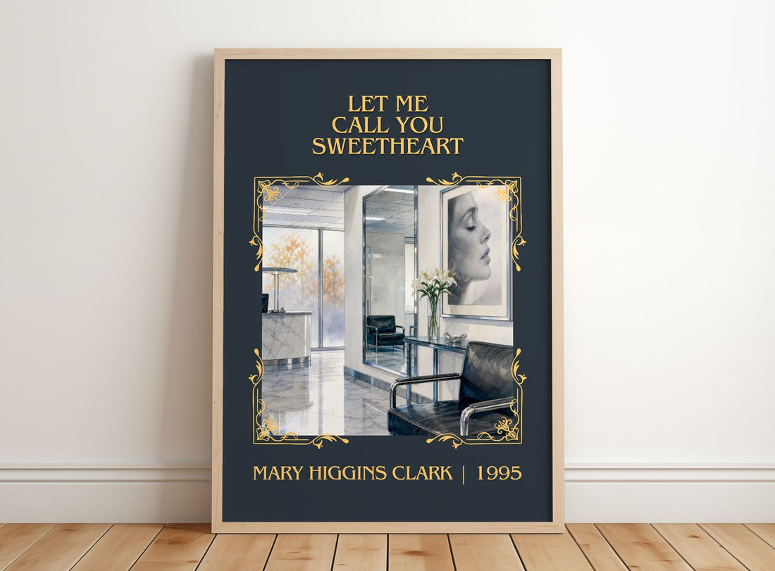 Let Me Call You Sweetheart Classic Book Art Print by M. Clark – framed print leaning on a wooden floor