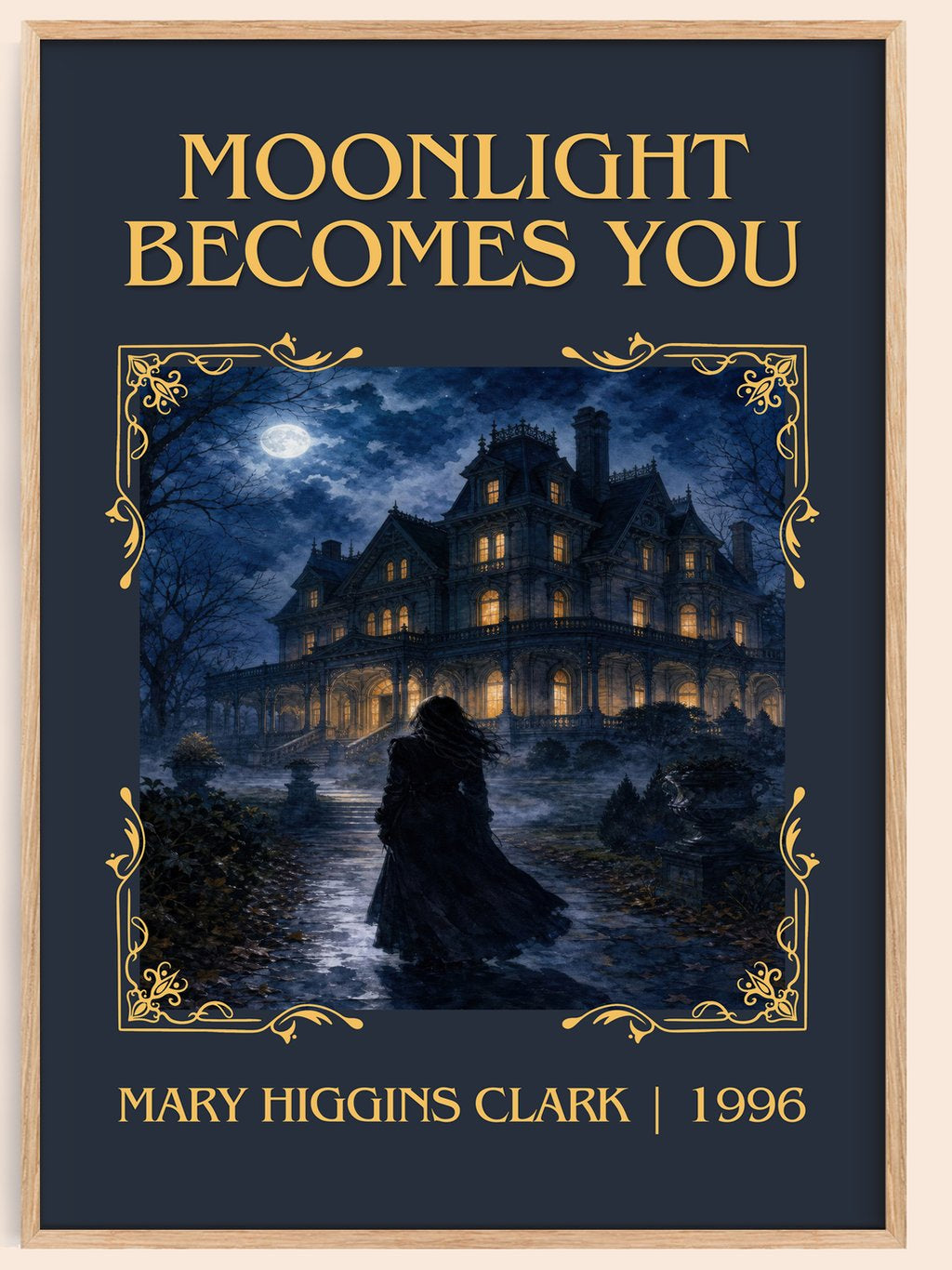 Moonlight Becomes You Classic Book Art Print by Mary Higgins Clark – book poster