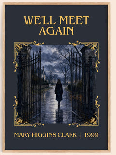 We'll Meet Again Classic Book Art Print by Mary Higgins Clark – book poster