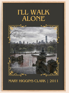 I'll Walk Alone Classic Book Art Print by Mary Higgins Clark – book poster
