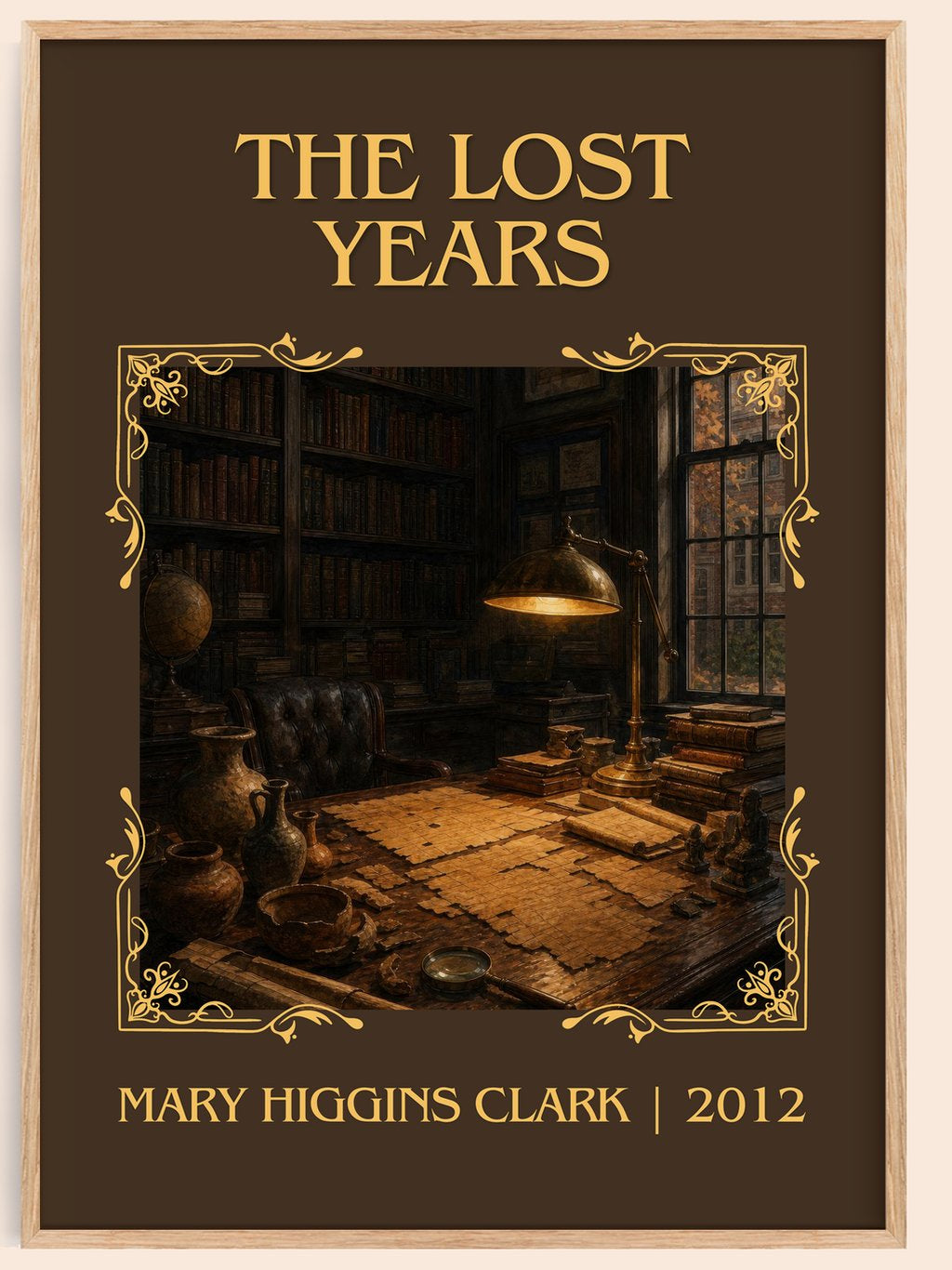 The Lost Years Classic Book Art Print by Mary Higgins Clark – book poster