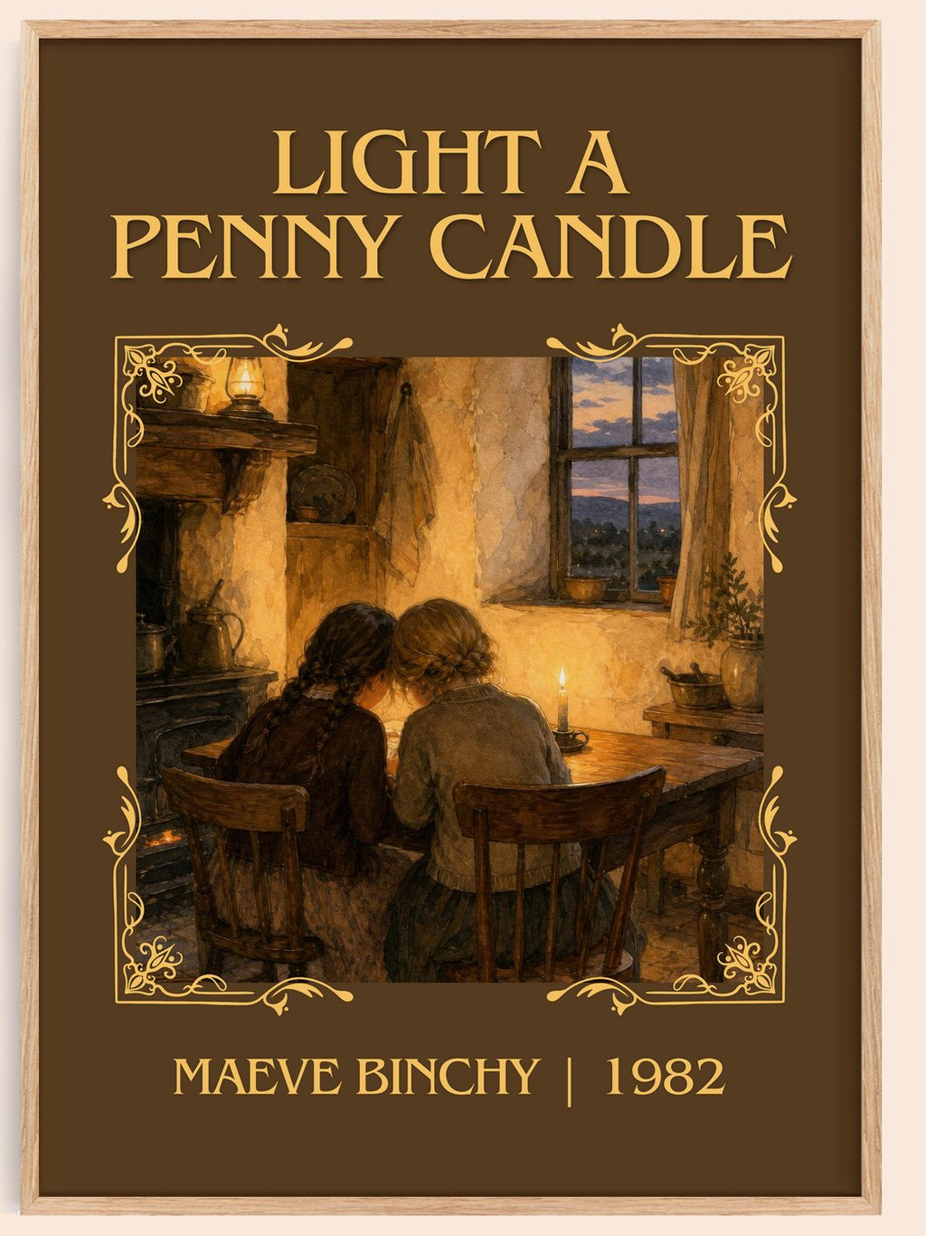 Light a Penny Candle Classic Book Art Print by Maeve Binchy – book poster