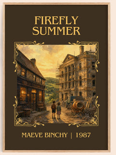 Firefly Summer Classic Book Art Print by Maeve Binchy – book poster
