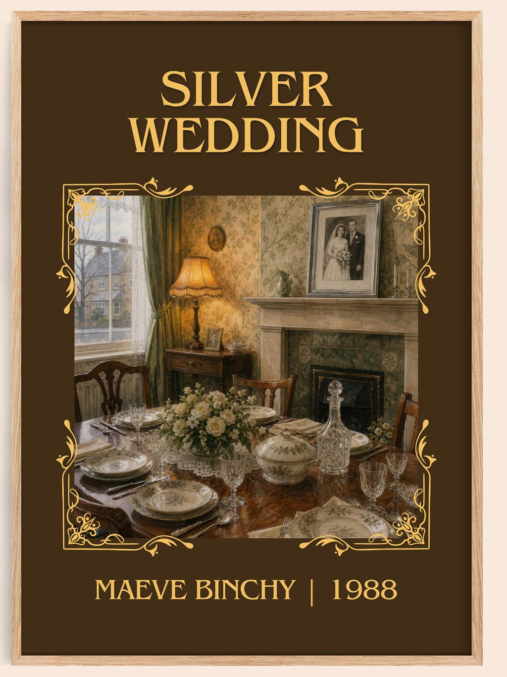Silver Wedding Classic Book Art Print by Maeve Binchy – book poster