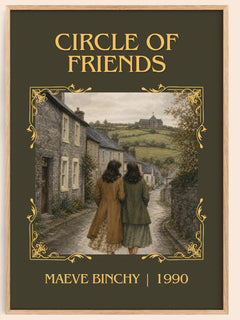 Circle of Friends Classic Book Art Print by Maeve Binchy – book poster