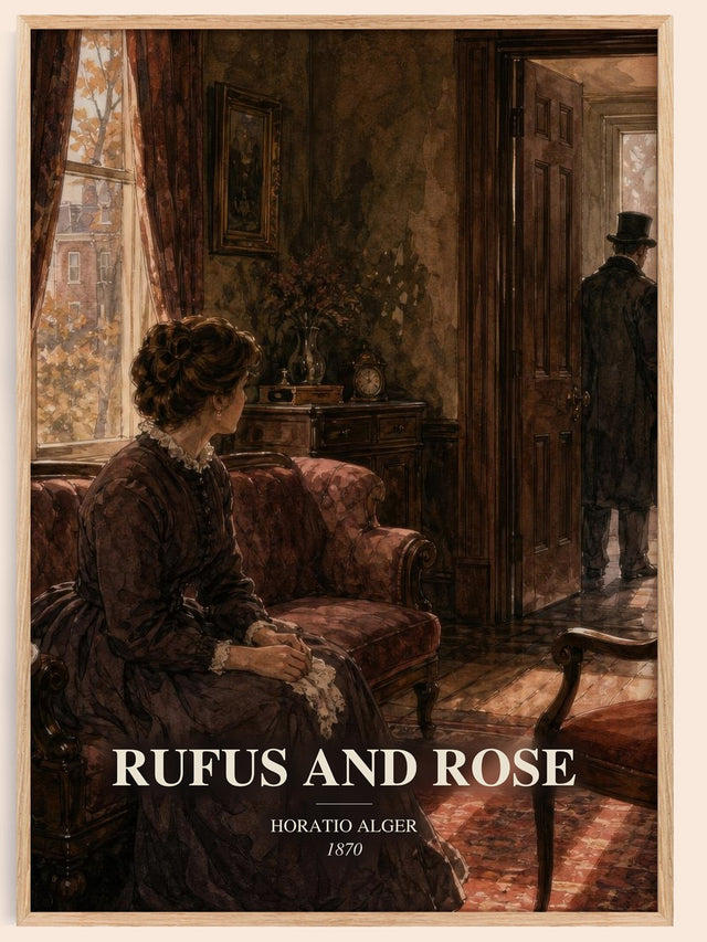 Rufus And Rose Book Watercolour Illustration by Horatio Alger