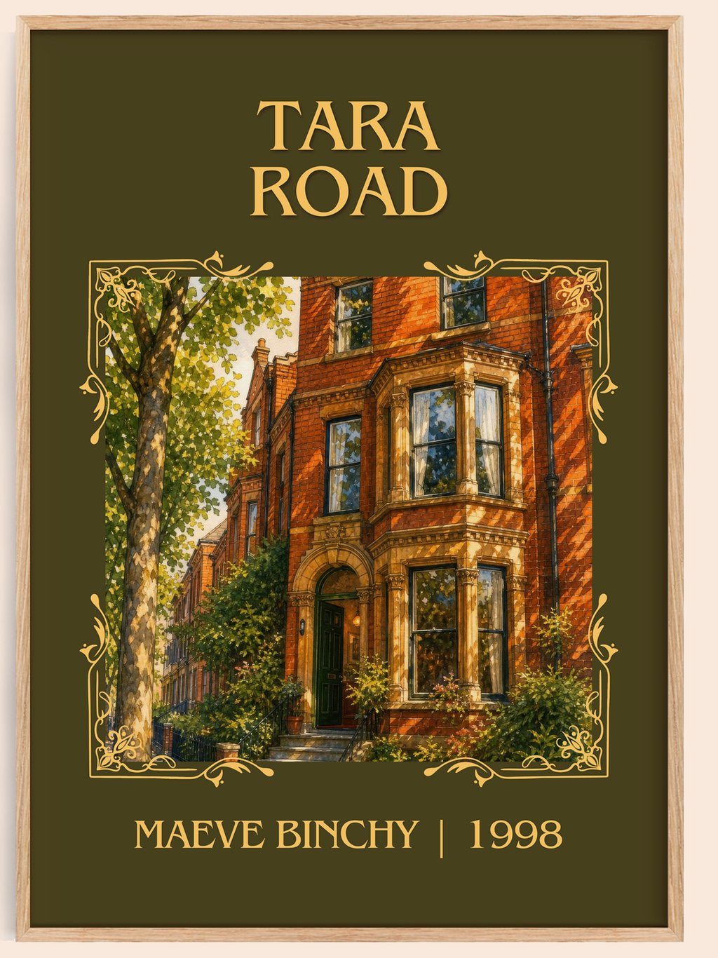 Tara Road Classic Book Art Print by Maeve Binchy – book poster