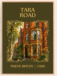 Tara Road Classic Book Art Print by Maeve Binchy – book poster