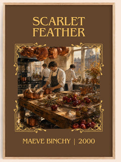 Scarlet Feather Classic Book Art Print by Maeve Binchy – book poster