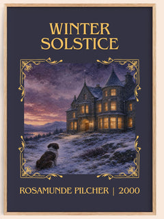 Winter Solstice Classic Book Art Print by Rosamunde Pilcher – book poster