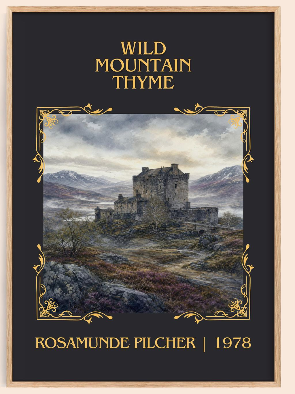 Wild Mountain Thyme Classic Book Art Print by Rosamunde Pilcher – book poster