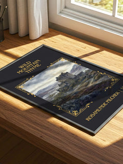 Wild Mountain Thyme Classic Book Art Print by Rosamunde Pilcher – print on a sunlit desk