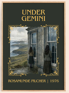 Under Gemini Classic Book Art Print by Rosamunde Pilcher – book poster