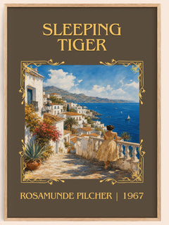 Sleeping Tiger Classic Book Art Print by Rosamunde Pilcher – book poster