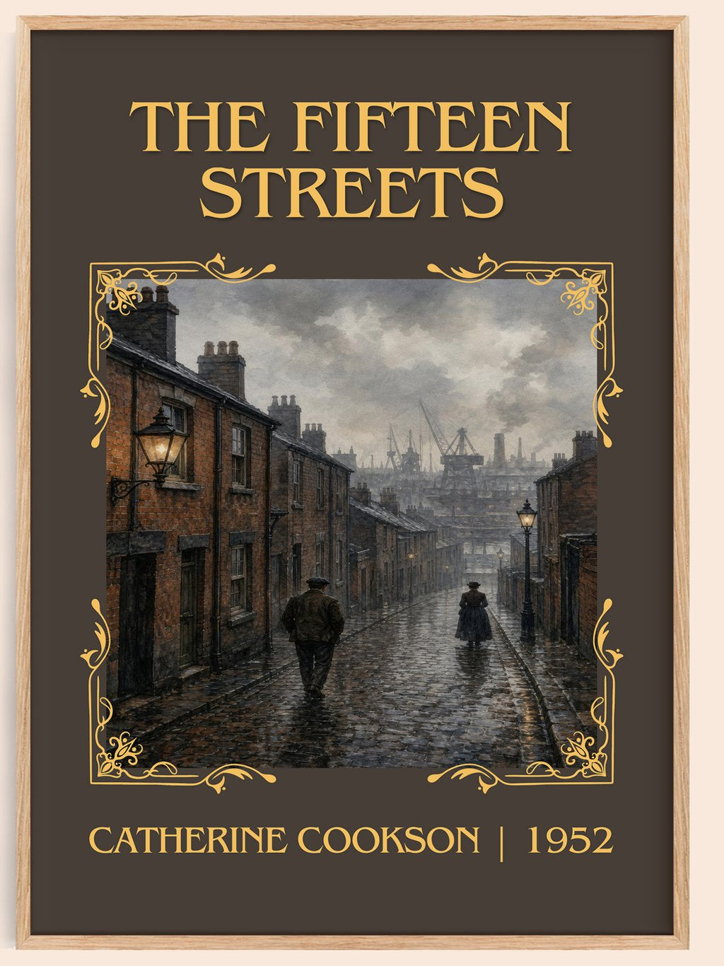 The Fifteen Streets Classic Book Art Print by Catherine Cookson – book poster