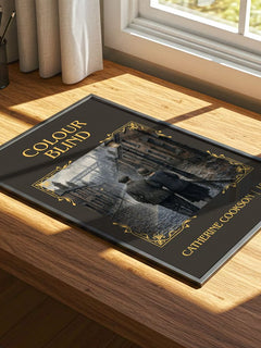 Colour Blind Classic Book Art Print by Catherine Cookson – print on a sunlit desk