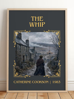 The Whip Classic Book Art Print by Catherine Cookson – framed print leaning on a wooden floor