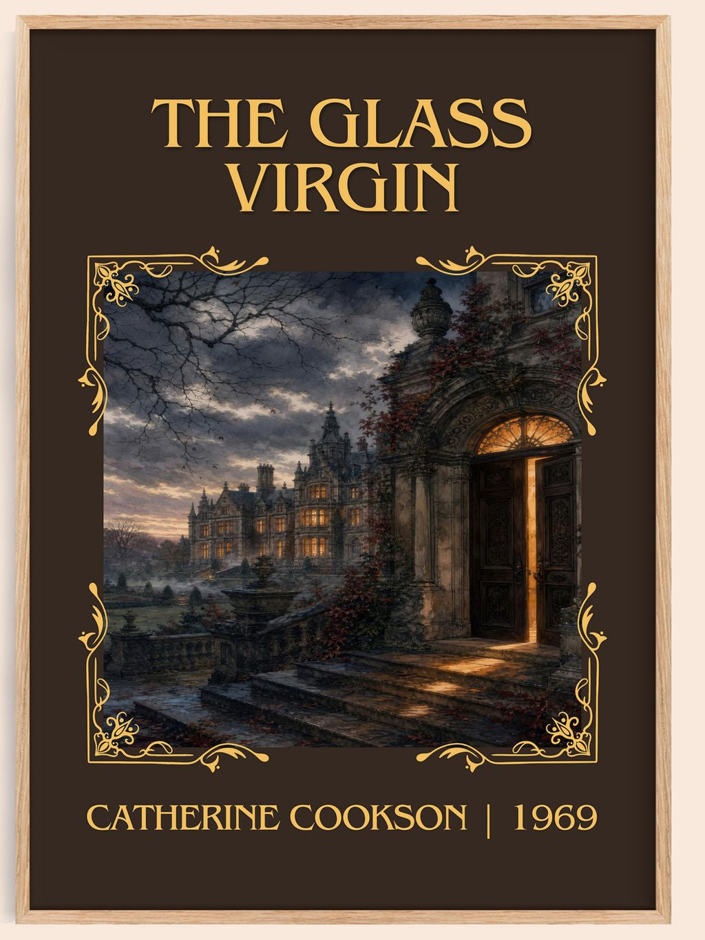 The Glass Virgin Classic Book Art Print by Catherine Cookson – book poster