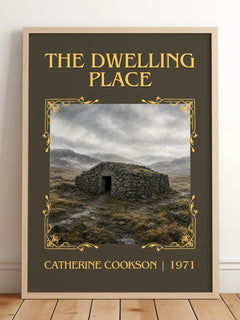 The Dwelling Place Classic Book Art Print by Catherine Cookson – framed print leaning on a wooden floor