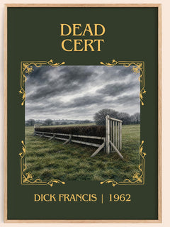 Dead Cert Classic Book Art Print by Dick Francis – book poster