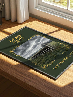 Dead Cert Classic Book Art Print by Dick Francis – print on a sunlit desk