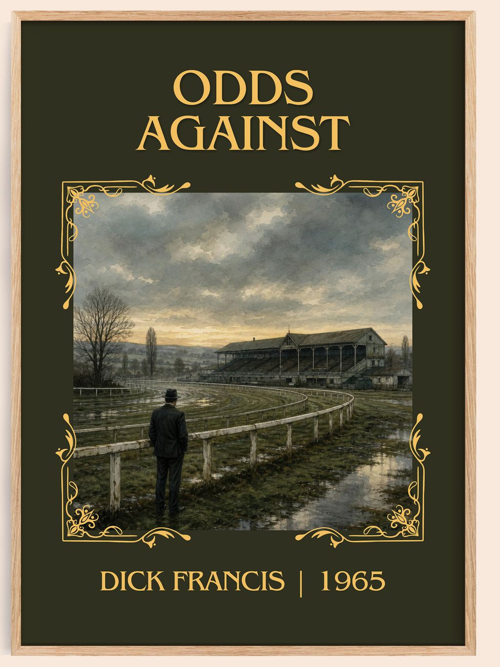 Odds Against Classic Book Art Print by Dick Francis – book poster