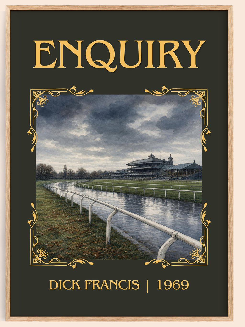 Enquiry Classic Book Art Print by Dick Francis – book poster