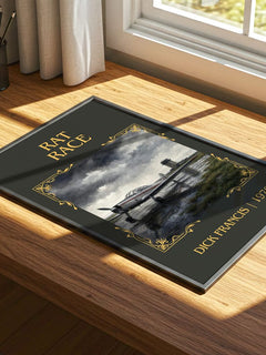 Rat Race Classic Book Art Print by Dick Francis – print on a sunlit desk