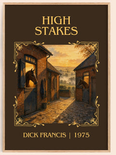 High Stakes Classic Book Art Print by Dick Francis – book poster