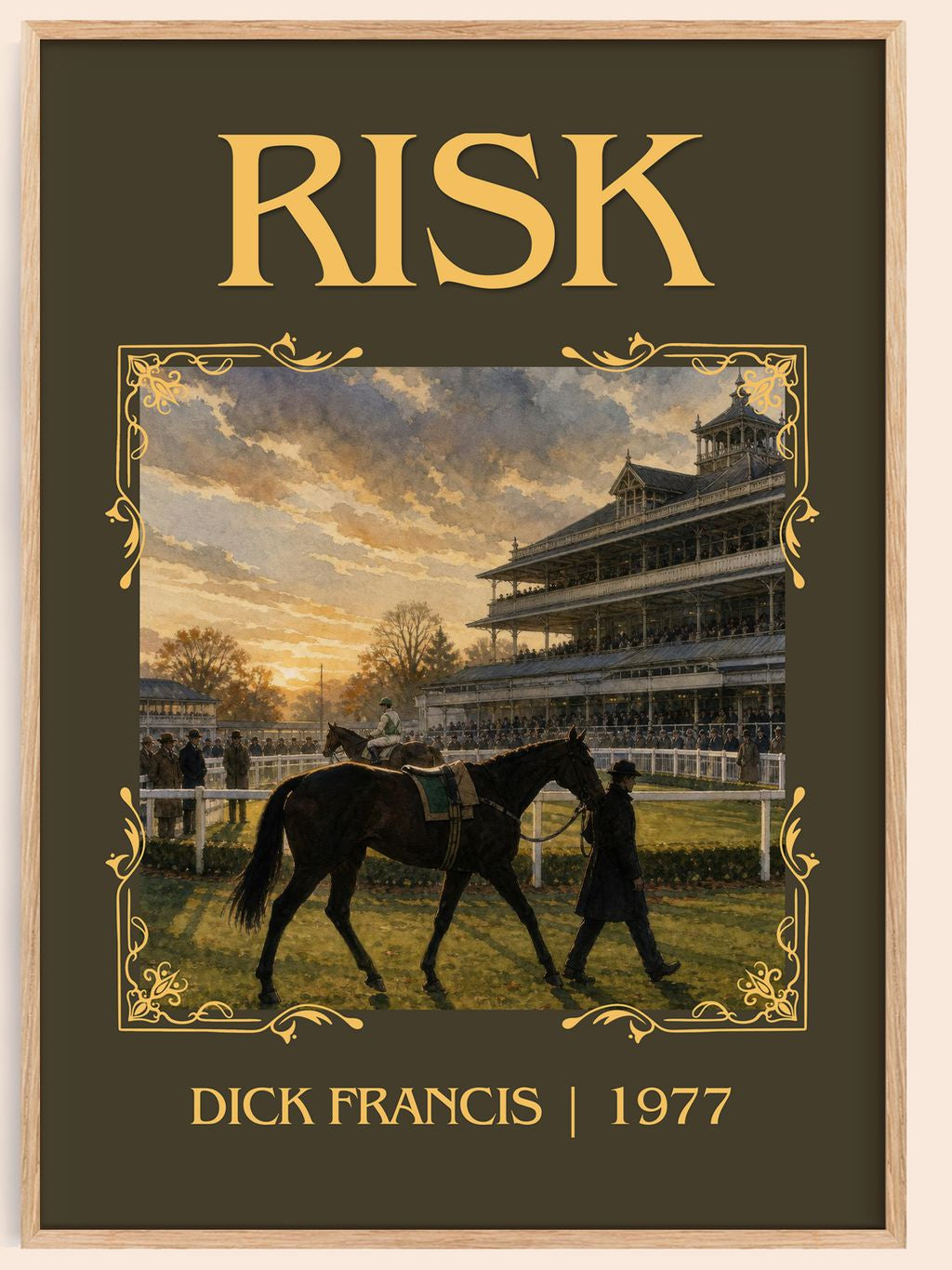 Risk Classic Book Art Print by Dick Francis – book poster