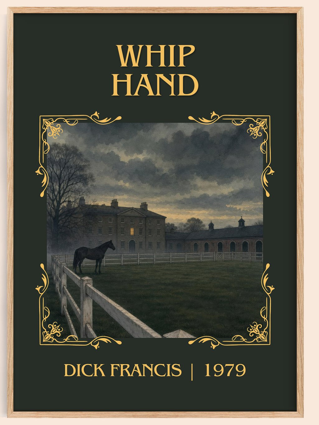 Whip Hand Classic Book Art Print by Dick Francis – book poster