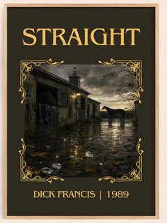 Straight Classic Book Art Print by Dick Francis – book poster