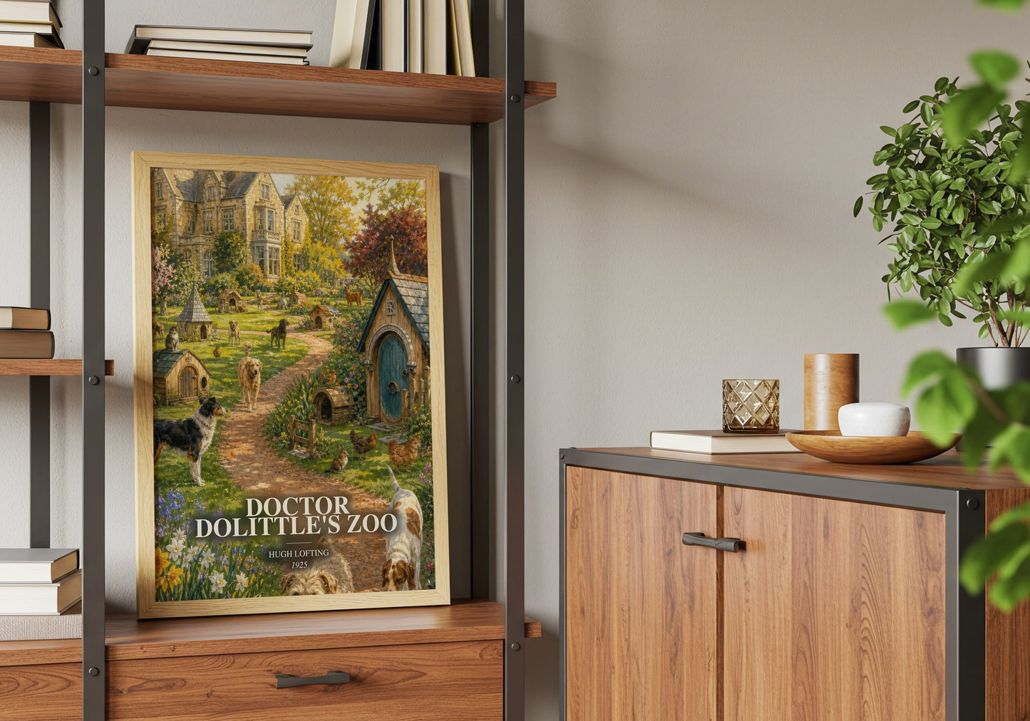 Doctor Dolittle'S Zoo book watercolour illustration paper finish options – matte satin gloss
