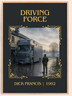 Driving Force Classic Book Art Print by Dick Francis – book poster
