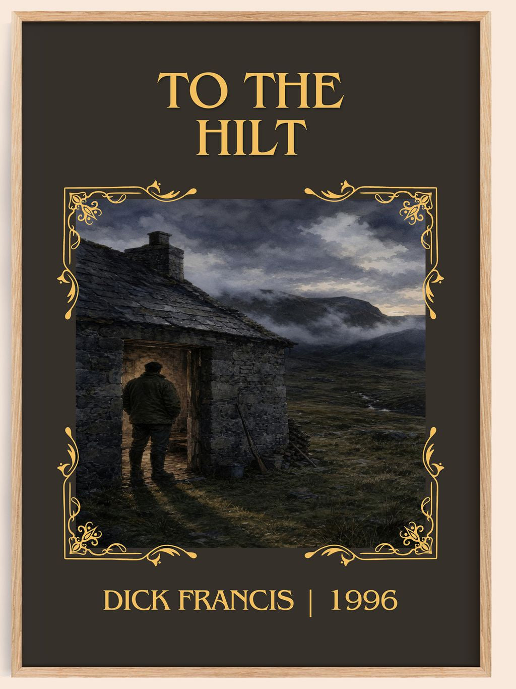 To the Hilt Classic Book Art Print by Dick Francis – book poster