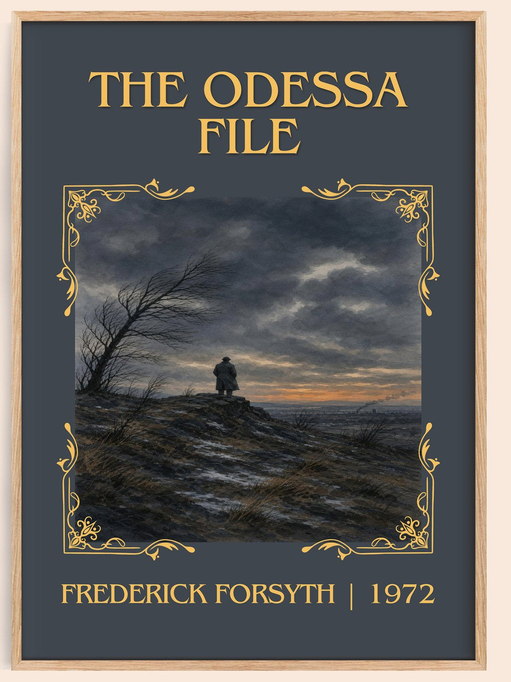The Odessa File Classic Book Art Print by Frederick Forsyth – book poster