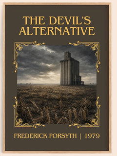 The Devil's Alternative Classic Book Art Print by Frederick Forsyth – book poster
