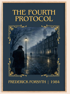 The Fourth Protocol Classic Book Art Print by Frederick Forsyth – book poster